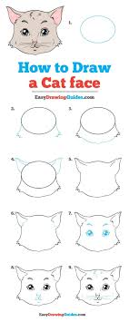 How To Draw A Cat Face Really Easy Drawing Tutorial Cat Drawing Tutorial Drawing Tutorial Face Cat Face Drawing