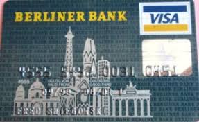 It also offers an array of banking products and services to businesses, professionals, individuals, developers, and commercial property owners. Bank Card Berliner Bank Berliner Bank Germany Federal Republic Col De Vi 0044