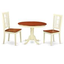 Browse our great prices & discounts on the best expandable tables kitchen room sets. Wood Seat Dining Set 1 Round Small Table 2 Chairs With Buttermilk Cherry 42 In 3 Piece Walmart Com Walmart Com