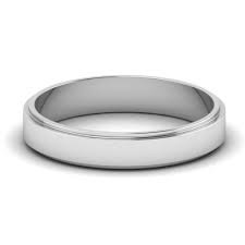 Choose a classic look with this 4mm comfort fit men's wedding band, made from radiant and durable 14 karat white gold. Plain Womens Wedding Band 4mm In 14k White Gold Fascinating Diamonds