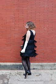 The 1920s are a wellspring of vintage style, and you'll be the face of old hollywood glamour in this vivacious flapper dress. Diy Flapper Costume A Beautiful Mess