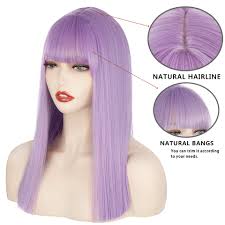 Maybe you would like to learn more about one of these? Rambut Warna Ungu Sintetis 18 Inci Ombre Lurus Natural Panjang Wig Pesta Warna Campur Pink Untuk Wanita Putih Hitam None Renda Wig Sintetis Aliexpress