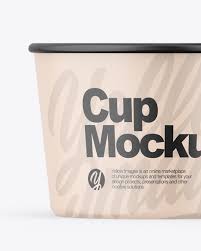 Download Three Matte Cups Mockup In Cup Bowl Mockups On Yellow Images Object Mockups PSD Mockup Templates