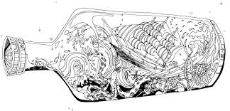 Kleurplaten voor de baby kleurplaat. De Storm Van De Oceaan In Een Fles Kleurplaten Pagina Etsy