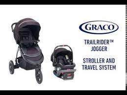 Graco Trailrider Jogger Stroller Travel System Youtube