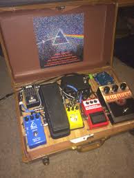 Signal path design now that you've designed how your pedal board looks, plan your signal path! Diy Effect Pedal Board For Stomp Boxes Homemade From A Suitcase Guitar Pedals Diy Pedalboard Pedalboard