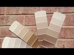 What colors go well with red brick? Exterior Paint Sample Colors Pink Brick Youtube