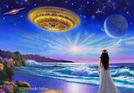 The Galactic Federation Of Light And Sananda Our Returned Master Teacher Red Shaman Intergalactic Ascension Mission Visionary Art Galactic Shaman