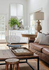 Brown Leather Couch With