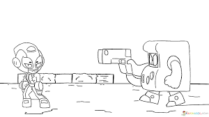 Change the appearance of your brawler by choosing from the many skins available: Coloring Pages 8 Bit Print Free From Brawl Stars Game
