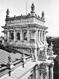 Reichstag 1893 Vintage Architecture Berlin Germany Perspective Sketch