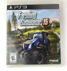 Farming Simulator 15 Ps3 Sony Playstation Video Game Rate E Everyone Tractor Farming Simulator Simulation Games For Fun