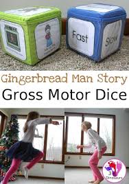Run Run As Fast As You Can Gingerbread Man Game Free Run Run As Fast As You Can With The Gingerbread Man Gross Motor Dice 6 Moveme Gingerbread Man Story Gingerbread Man Activities Preschool Christmas Games