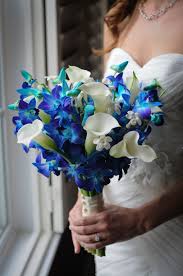 Pin By Kaitlin King On We Did Blue Orchid Wedding Orchid Bridal Bouquets Wedding Flowers