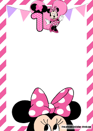 free minnie mouse 1st birthday invitations templates download hundreds free printable birthday invitation templates