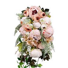 Think of today as us taking a little trip back in time to one of our most popular diys ever. Hiiarug Handmade Wedding Bouquets Artificial Peony Rose Artificial Flower Bouquet Bride Bridesmaid Holding Flower Pink Weddingseve