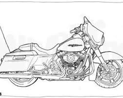 Harley Davidson Street Glide Colouring Page Motorcycle Illustration Motorcycle Coloring Di Harley Davidson Street Glide Motorcycle Illustration Biker Art