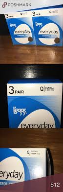 2 Boxes Leggs Queen Suntan Control Top Pantyhose New In Box
