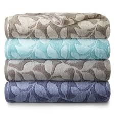 Jcpenney Home Jacquard Leaves Bath Towel Collection Jcpenney Towel Collection Basement Bathroom Design Blue Towels