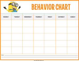 Download Free Minions Behaviour Chart Templates At With