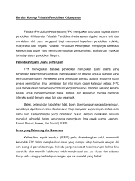 Oleh yang demikian, adalah tidak benar jika dikatakan yang fpk takliq buta. Huraian Konsep Falsafah Pendidikan Kebangsaan