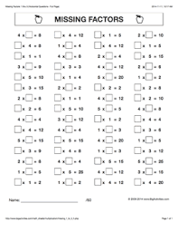 We also have sets of worksheets for multiplying by 3s only, 4s only, 5s only, etc. Grade 4 Math Worksheets Horizontal Multiplication