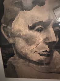 Signed Etching Of Abraham Lincoln By Clinton E. Sherwood And Dedicated: To  My Friend Harold E Cable February 1 #59316