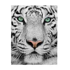 Choose your favorite tiger fleece blankets from thousands of available designs. Oppah 60 X80 White Tiger Blanket Warm Soft Lightweight Blanket Throw Size For Kids Adults All Season Buy Online In Bahamas At Bahamas Desertcart Com Productid 115238294
