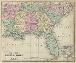 Image result for Map of the Southern United States