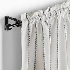 Black And White Striped Curtains Ikea Vilmie Linje Curtains 1 Pair White Dark Gray Ikea Dining Room Curtains Curtains For Grey Walls White Curtains Living Room