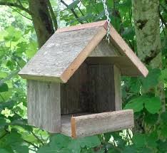 Bird houses and bird feeders. Hanging Rustic Nesting Shelter For Robins Morning Doves And Other Non Cavity Nesters Bird House Plans Bird House Birdhouses Bird Feeders