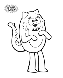 Toodee Coloring Sheet Freeprintable Yogabbagabba Disney Princess Coloring Pages Printable Christmas Coloring Pages Coloring Pages