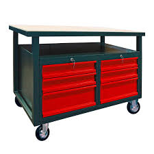 ： wellenshop, montagetisch arbeitsbock 100kg höhenverstellbar rollbar bock metall unterstellbock gerüstbock industriewerkzeuge. Werkbank Werktisch Arbeitstisch 6 Schubladen Mit Rollen Fahrbar Abschliessbar Stabilo Mehr Als Nur Baumarkt
