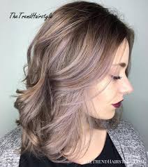 However, if you have brown hair with highlights, the purple shampoo will tone your lightened strands. Wavy Brown Bob With Purple Highlights The Prettiest Pastel Purple Hair Ideas The Trending Hairstyle