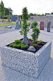 gabion potager sureleve jardiniere en pierre amenagement jardin