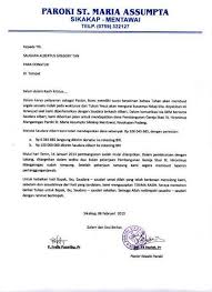 Dengan demikian tak boleh dibuat sembarangan. Contoh Surat Ucapan Terima Kasih Atas Bantuan Dana Gereja Contoh Seputar Surat