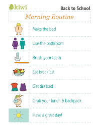 back to school printable routines i kiwi crate