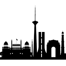 Black And White Skyline Art New Delhi Skyline Printable New Delhi India Black White Wall Art Poster Cityscape Digital Prin Black And White Wall Art Poster Wall Art Skyline Drawing