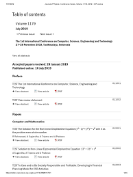 An international standard serial number (issn) is a unique code of 8 digits. Journal Of Physics Conference Series Volume 1 179 2019 Iopscience Chaos Theory Mathematical Model