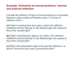 These reflection paper examples are good because…. Phase Change Upon Total Internal Reflection For The