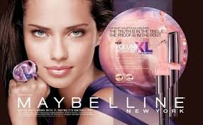 Maybe She S Born With It Maybe It S Maybelline Slogan Adriana Lima Maybelline New York Cosmetics Advertisement Photographed By Kenneth Willardt