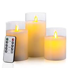 Pin By Joan Conner On Gadgets Glass Candle Flameless Candles Candle Set
