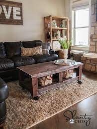 Here is the table with all four legs attached. 15 Diy Coffee Tables How To Make A Coffee Table