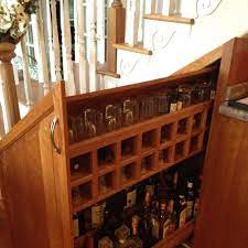 A Pull Out Bar From Under The Stairs Great Idea This Is So Awesome Especially Since Our Staircase Is Going T Bar Counter Design Luxury Bar Bar Under Stairs
