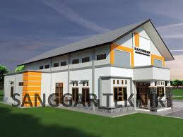Desain minimalis gedung pertemuan sketch s blog. Desain Gedung Aula Bpu Balai Pertemuan Umum Sanggar Teknik