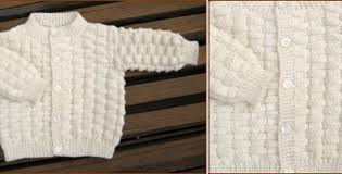 A classical knit, unless the pattern description states otherwise. Basket Weave Knitted Baby Cardigan Free Knitting Pattern