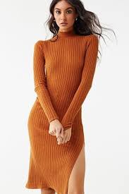 Shop Forever 21 For The Latest Trends And The Best Deals Forever 21 Mock Neck Sweater Dress Sweater Dress Striped Bodycon Dress