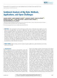 Should essentially meet a uniform format emphasizing readability, concordance. Pdf Sentiment Analysis Of Big Data Methods Applications And Open Challenges