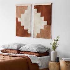A wide variety of rust decor options are available to you, such as decorative, wall and household.you can also choose from metal, wood and ceramic rust decor,as well as from caterers & canteens. Rust Wall Hanging Set Modern Textile Wall Art At The Citizenry Bedroom Wall Hangings Decor Wall Hanging