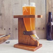 Personalized 16 Oz Viking Beer Horn Glass With Stand Groomsmen Groomsman Gift Valentine S Day Fathe Beer Horn Vikings Beer Viking Drinking Horn